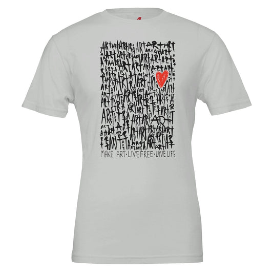 The Art - Premium Unisex Crewneck T-shirt apparel Silver / S