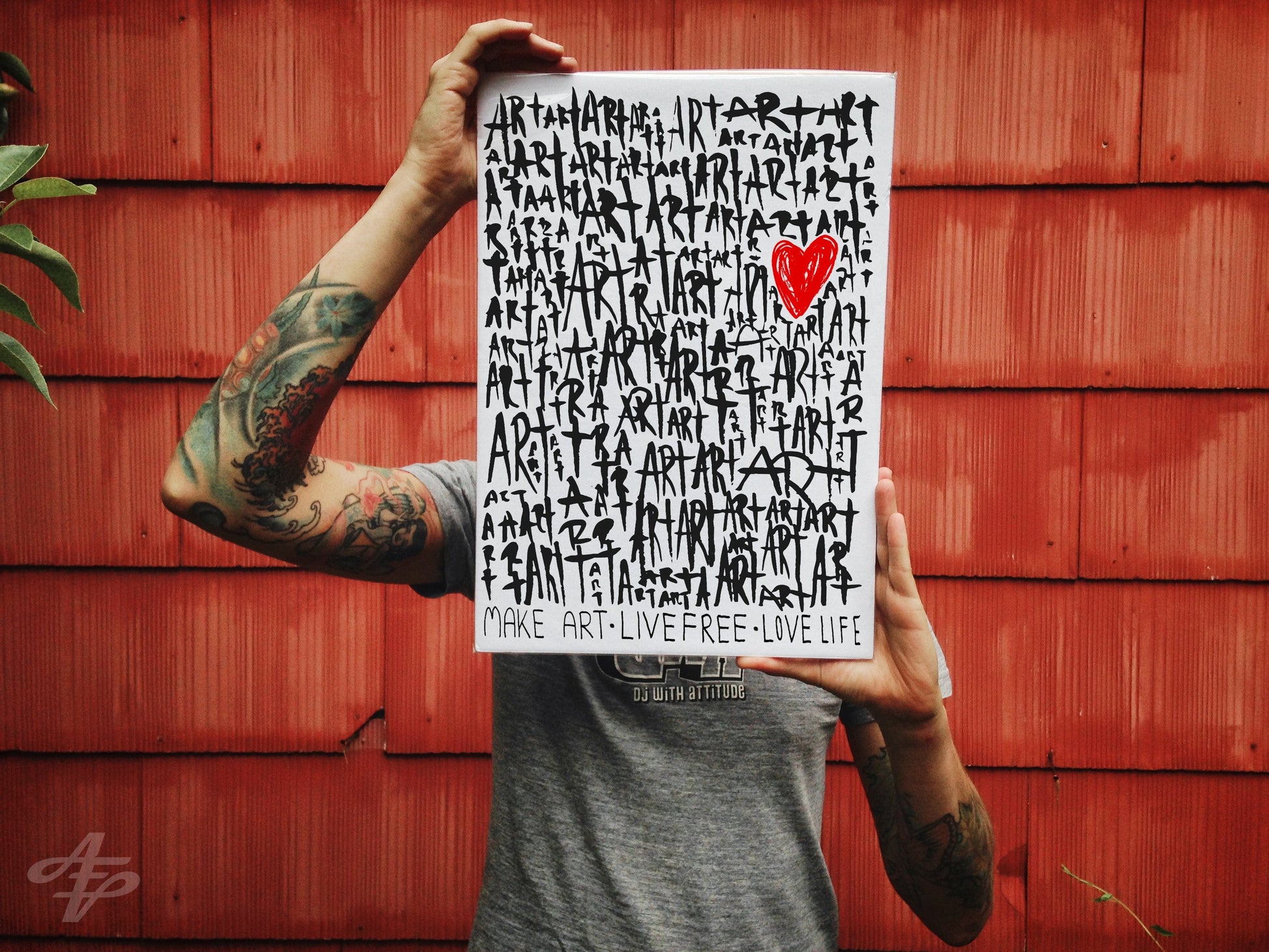 The Art (White Edition) - Typography Illustration Print Art Prints