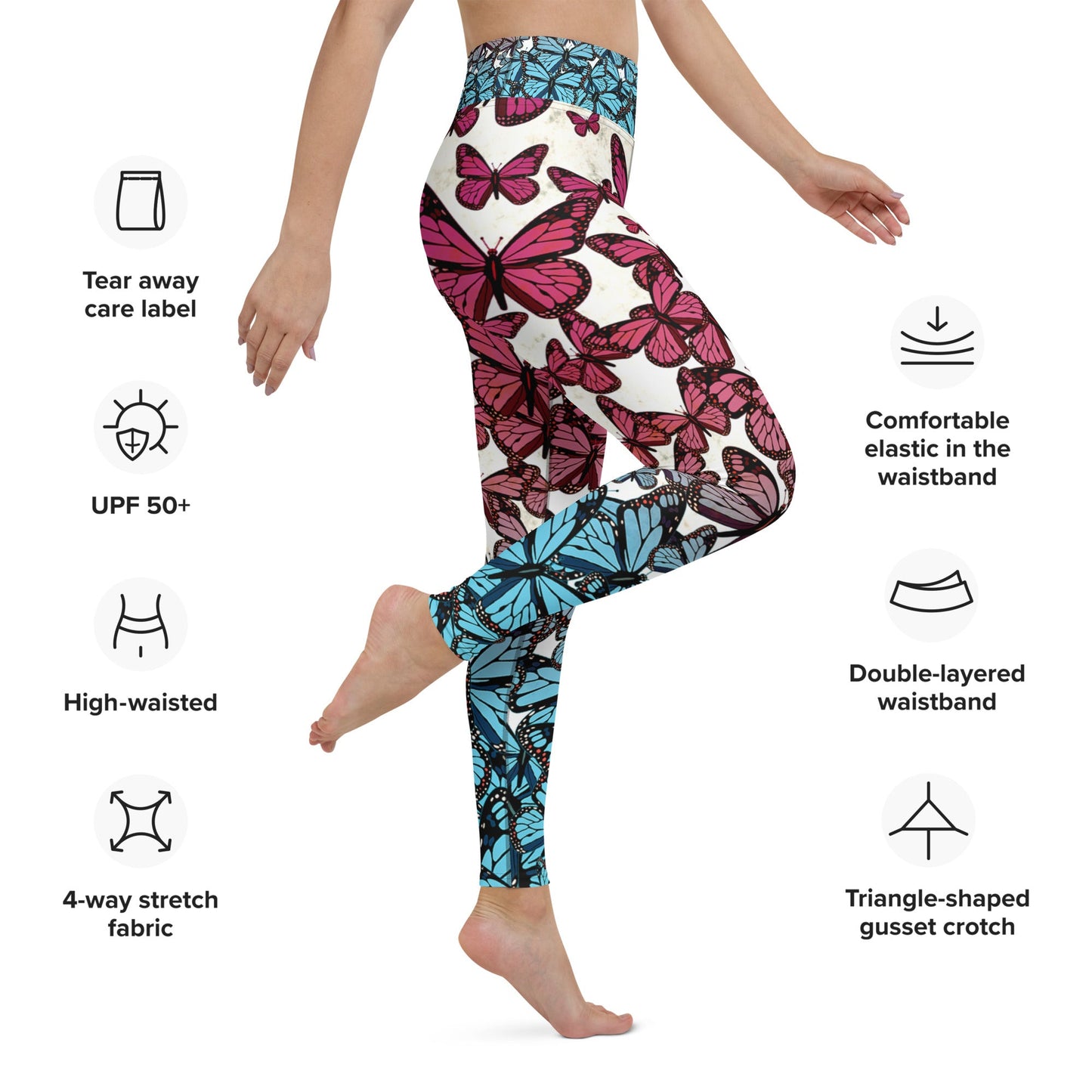 The Butterflies - Yoga Leggings Yoga Leggings