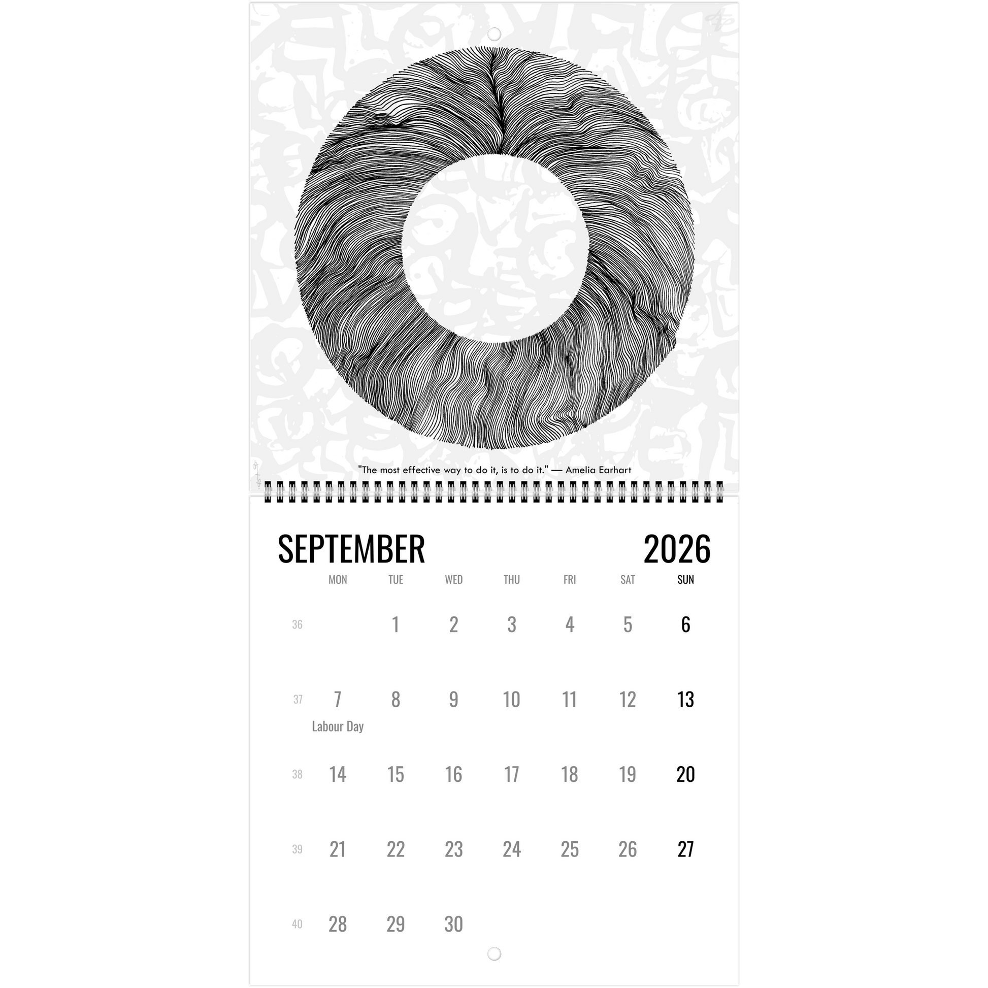 The Circle of Lines - Wall calendar 2026 Print Material