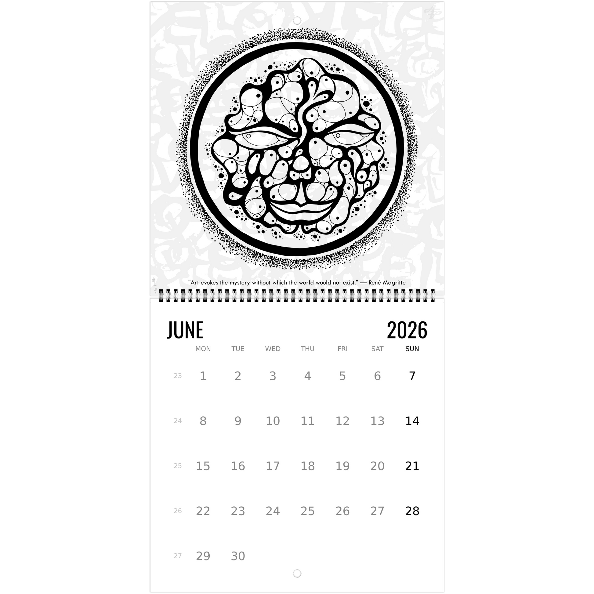 The Circle of Lines - Wall calendar 2026 Print Material