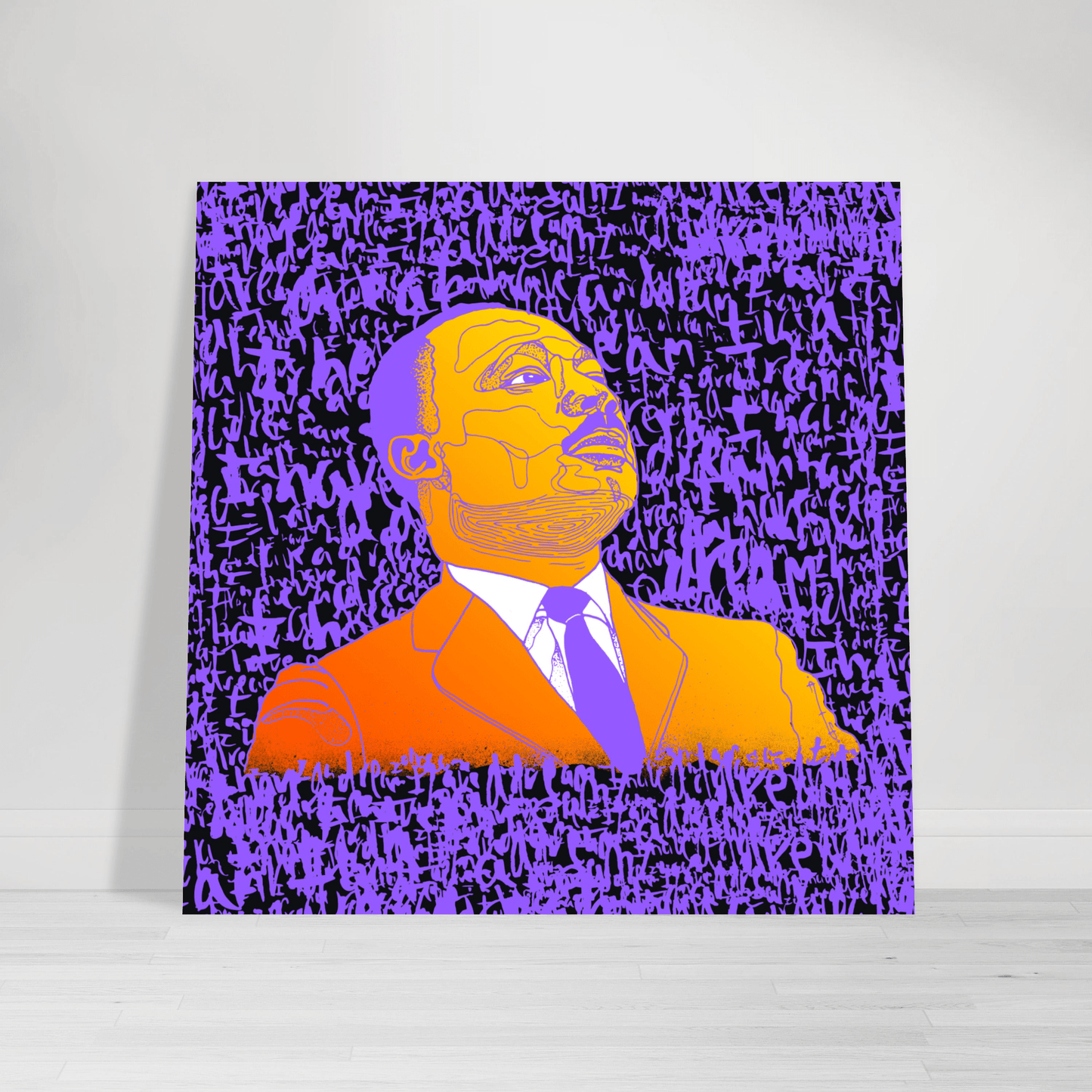 The Dreamer - MLK Illustration Print Print Material