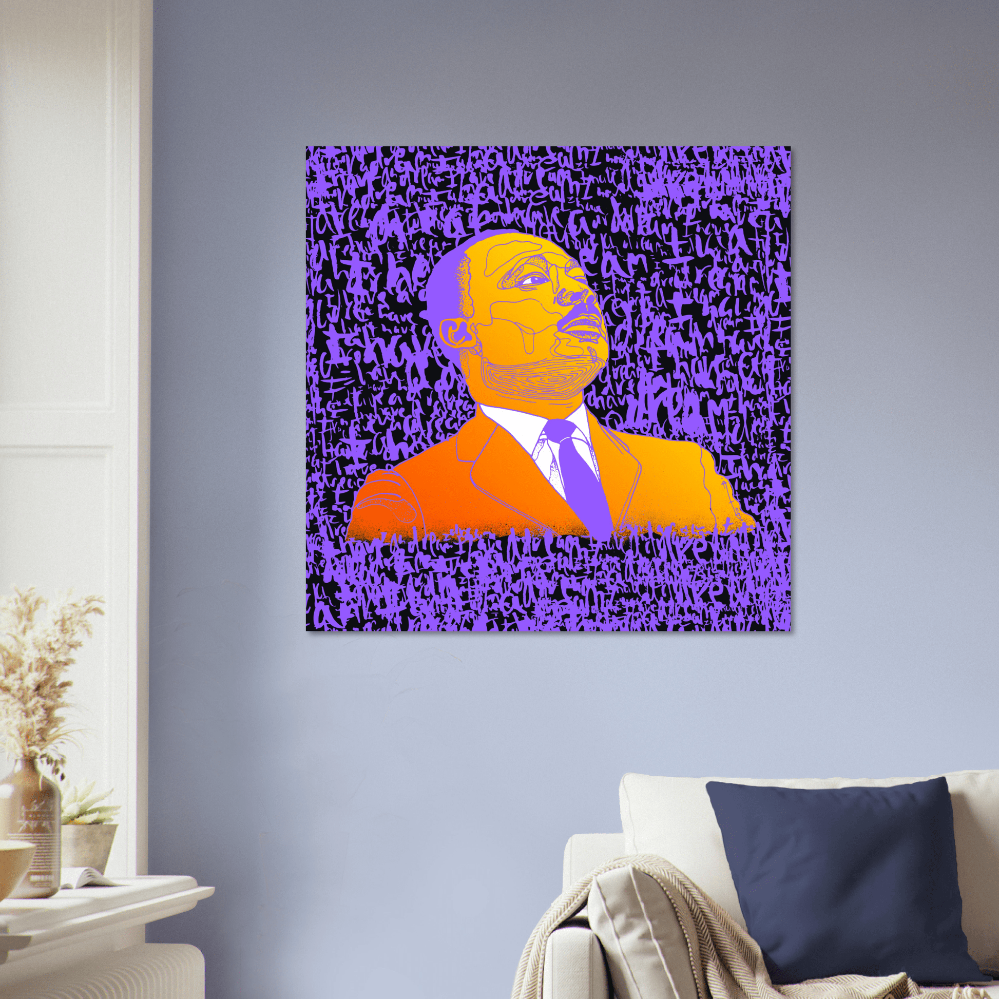 The Dreamer - MLK Illustration Print Print Material