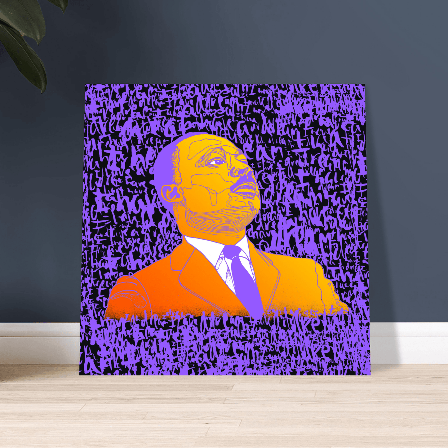 The Dreamer - MLK Illustration Print Print Material