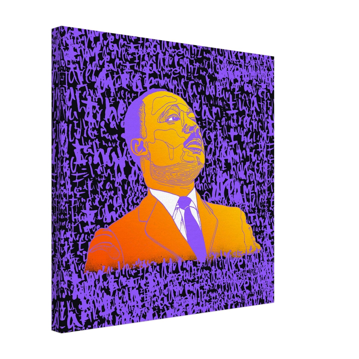 The Dreamer - MLK Illustration Print Print Material 50x50 cm / 20x20″ / Canvas