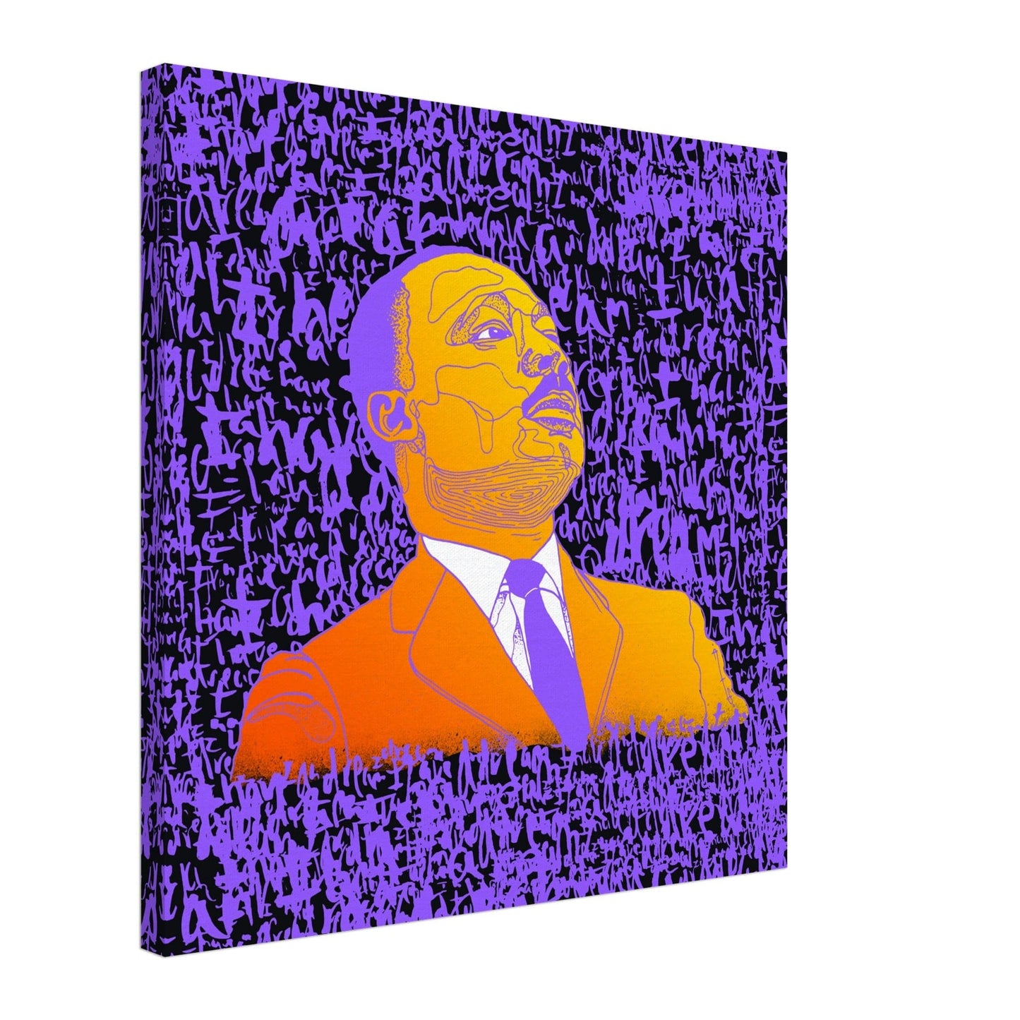 The Dreamer - MLK Illustration Print Print Material 60x60 cm / 24x24″ / Canvas