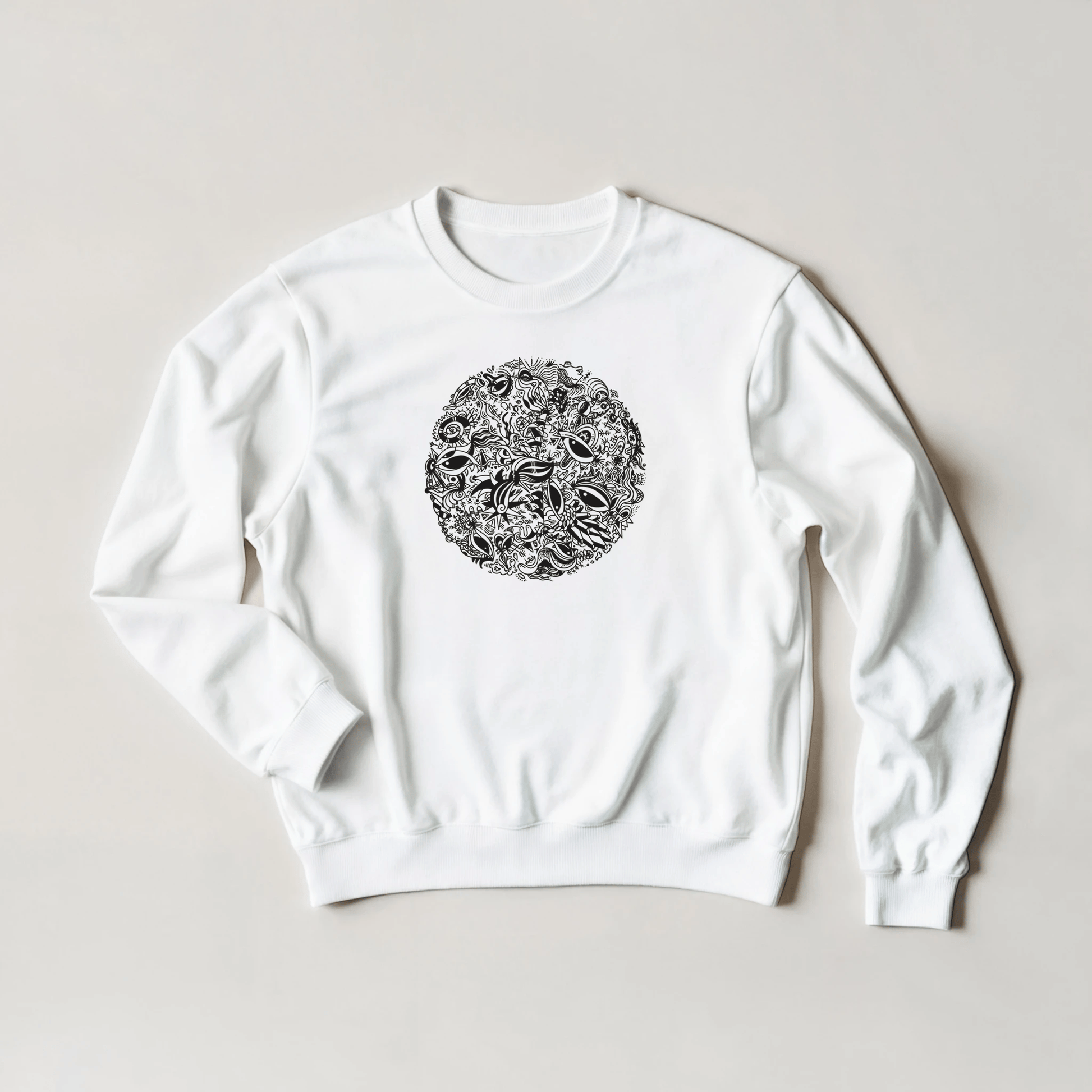 The Endless Doodle - Classic Unisex Crewneck Sweatshirt Print Material