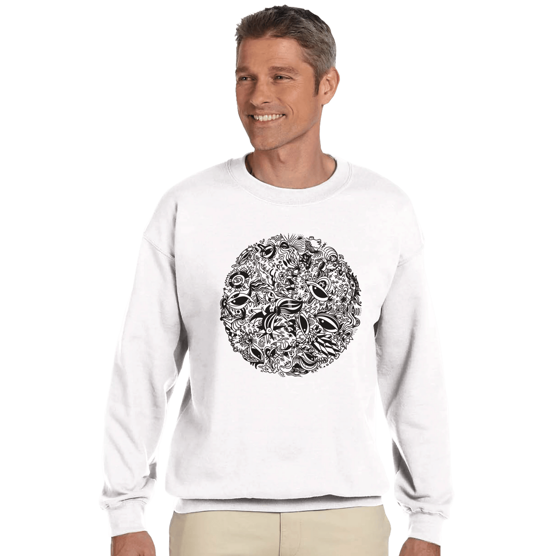 The Endless Doodle - Classic Unisex Crewneck Sweatshirt Print Material