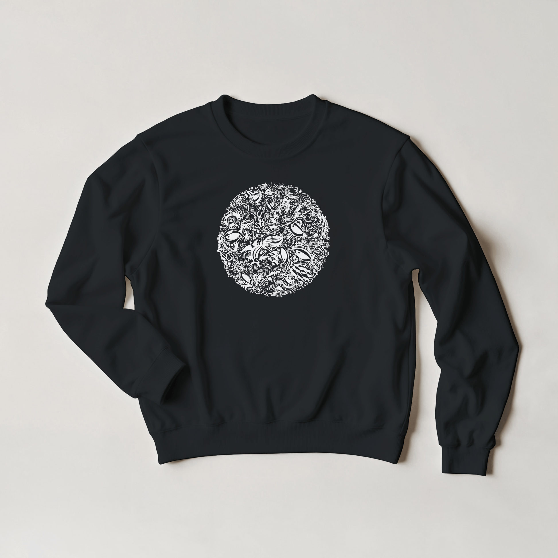 The Endless Doodle - Classic Unisex Crewneck Sweatshirt Print Material