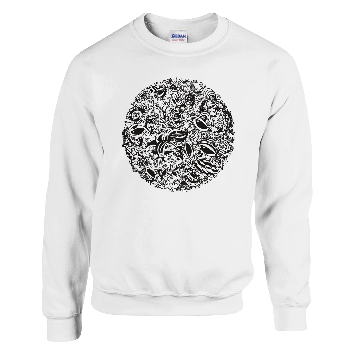 The Endless Doodle - Classic Unisex Crewneck Sweatshirt Print Material White / S