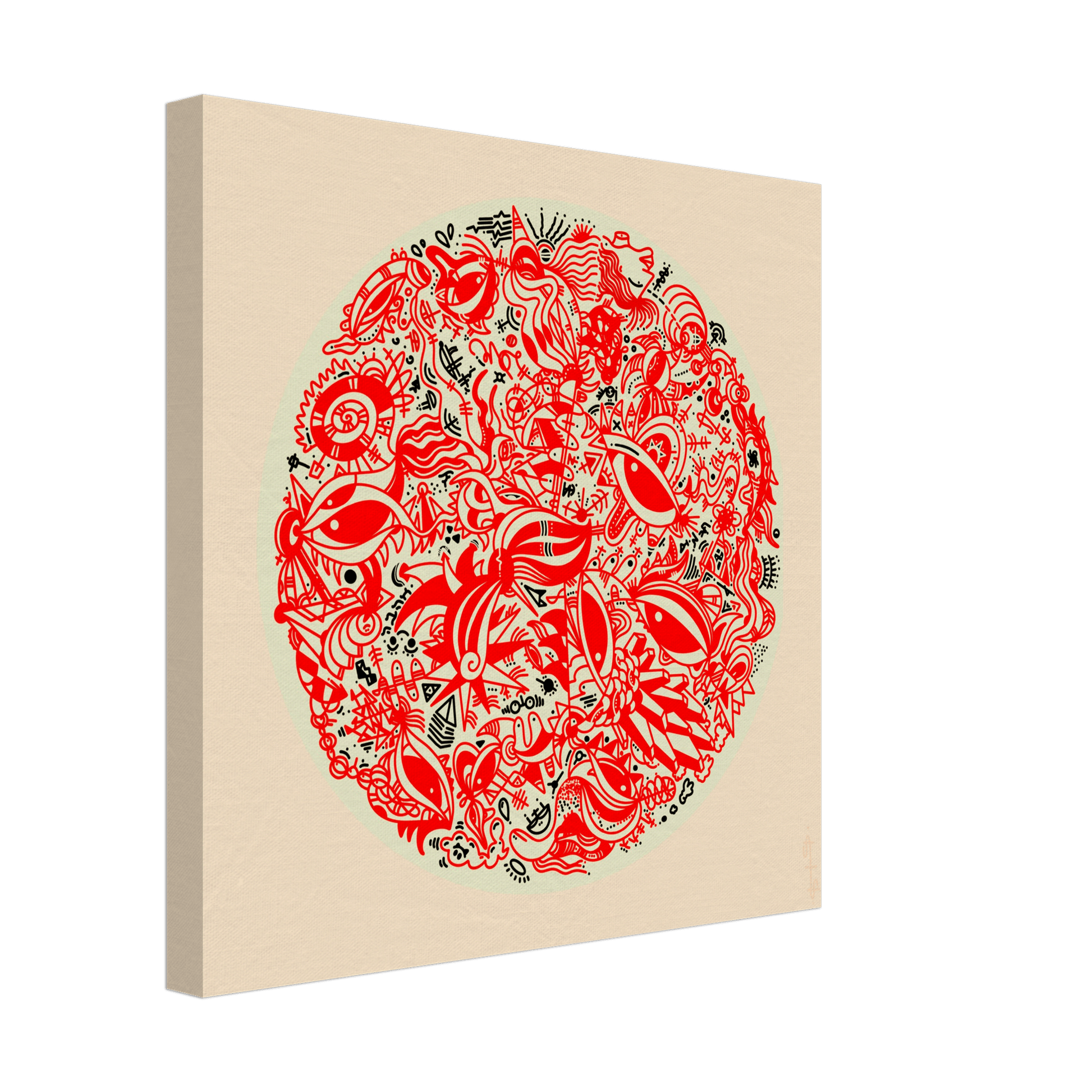 The Endless V.1 (Colored Edition) - Wall Art Print Art Prints 40x40 cm / 16x16″ / Canvas