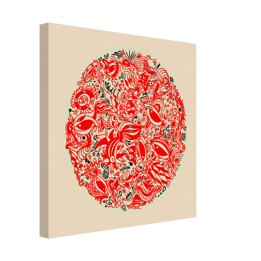 The Endless V.1 (Colored Edition) - Wall Art Print Art Prints 40x40 cm / 16x16″ / Canvas