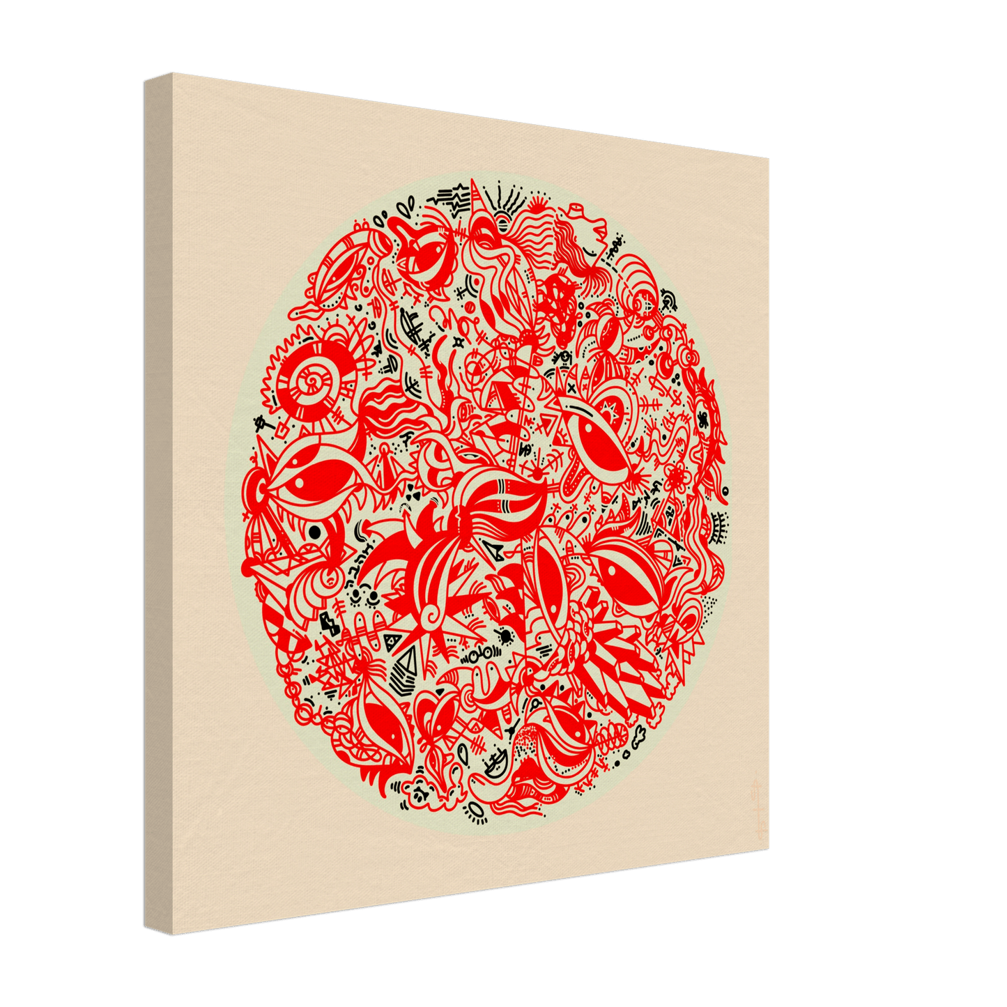 The Endless V.1 (Colored Edition) - Wall Art Print Art Prints 50x50 cm / 20x20″ / Canvas