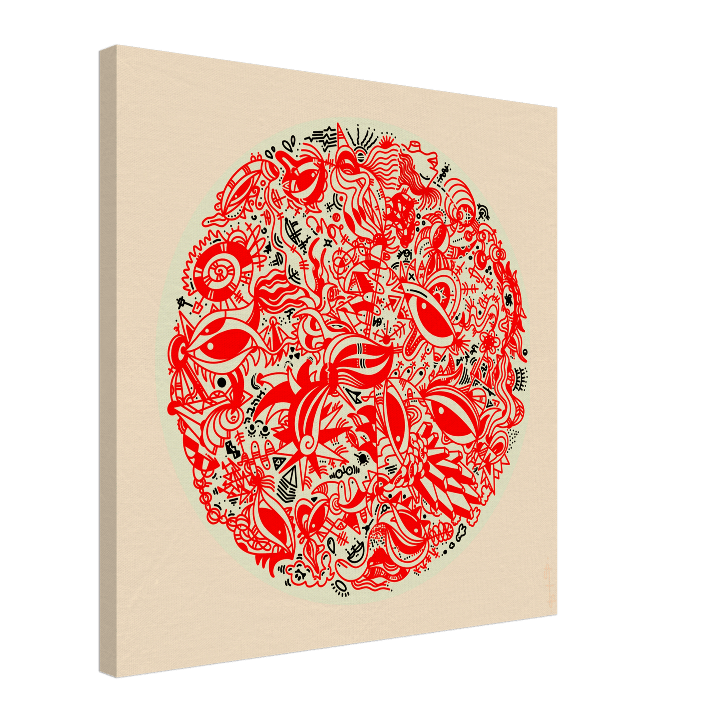 The Endless V.1 (Colored Edition) - Wall Art Print Art Prints 60x60 cm / 24x24″ / Canvas