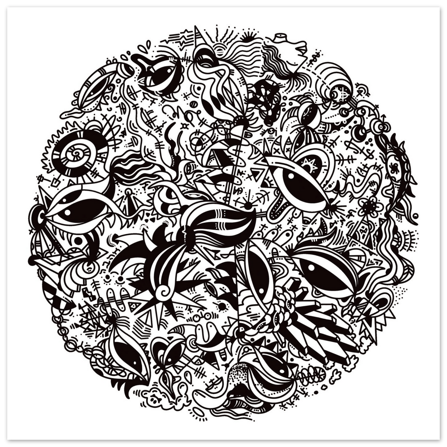 The Endless V.1 - Wall Art Print Art Prints 40x40 cm / 16x16″ / Premium Matte Paper Poster
