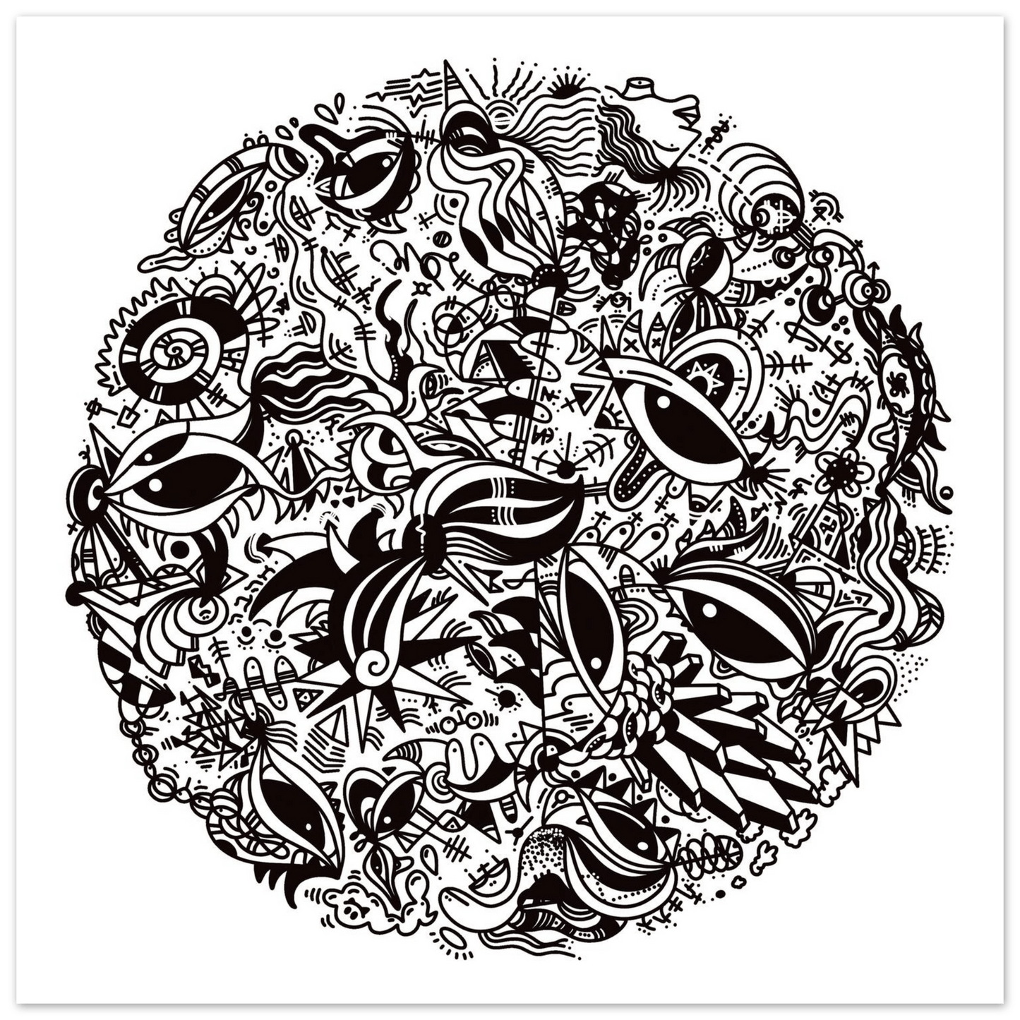 The Endless V.1 - Wall Art Print Art Prints 50x50 cm / 20x20″ / Premium Semi-Glossy Paper Poster