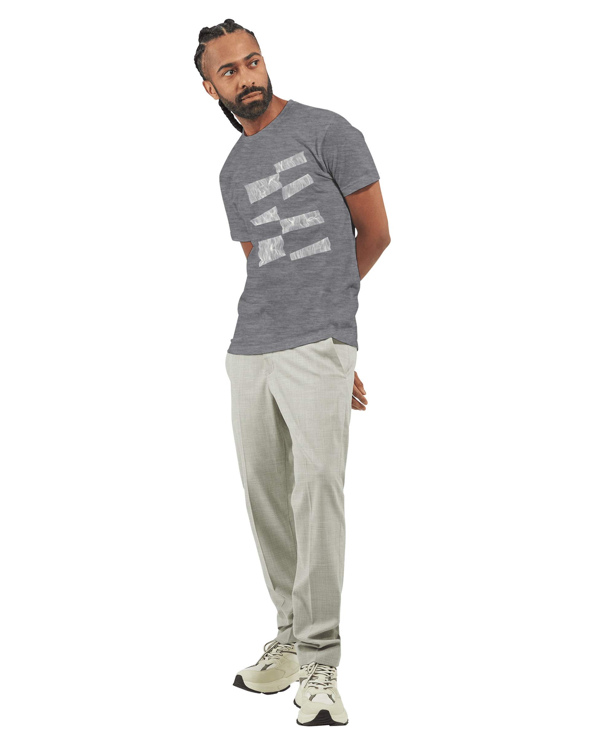 The Line Breaker - Men's Fitted T-Shirt apparel