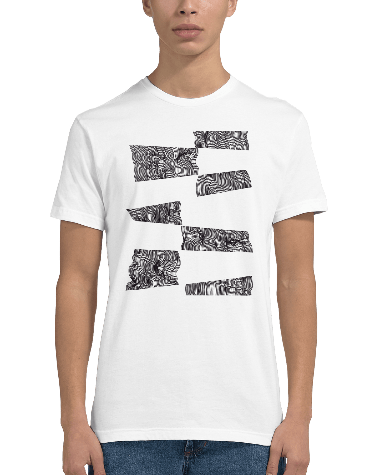 The Line Breaker - Men's Fitted T-Shirt apparel