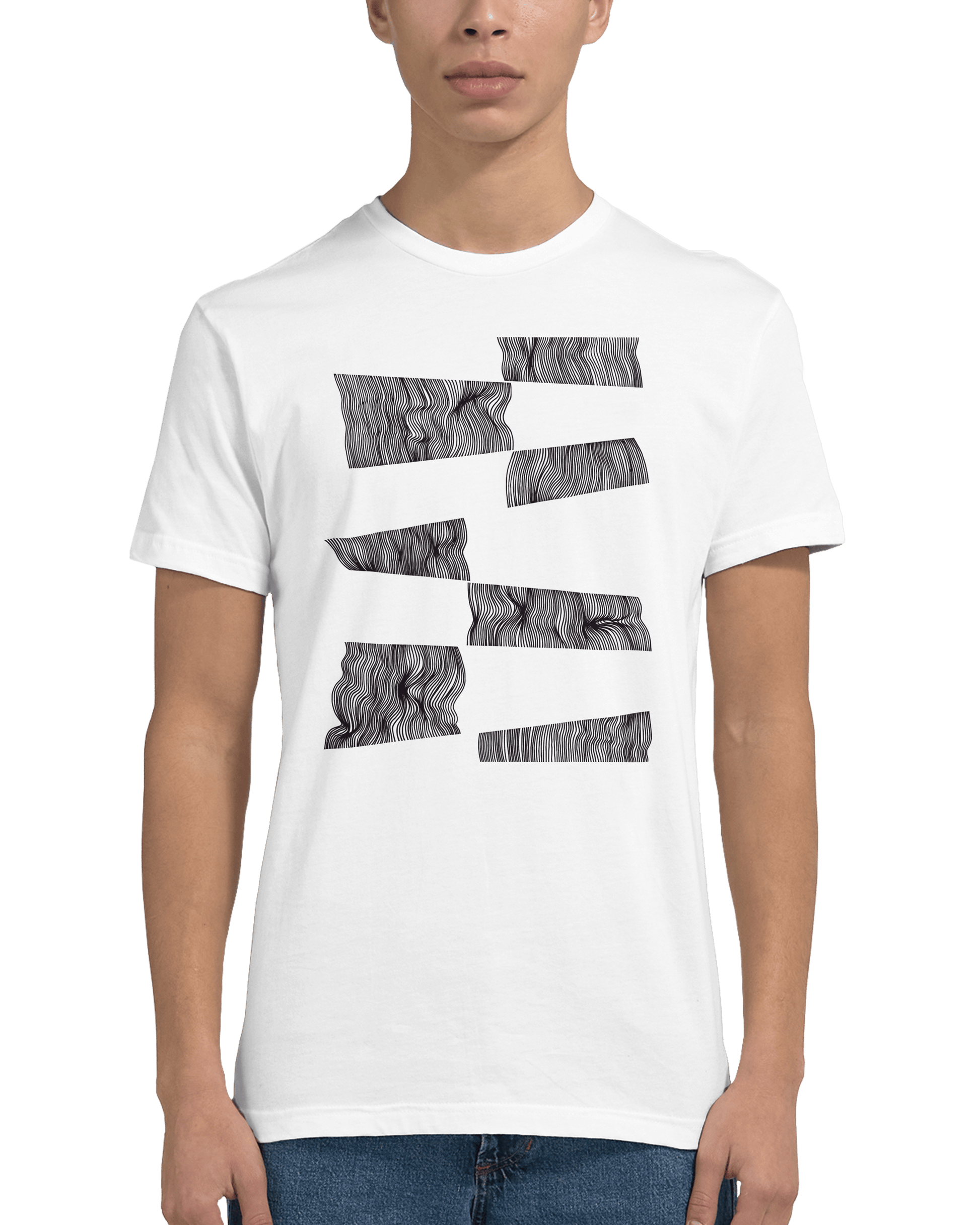 The Line Breaker - Men's Fitted T-Shirt apparel