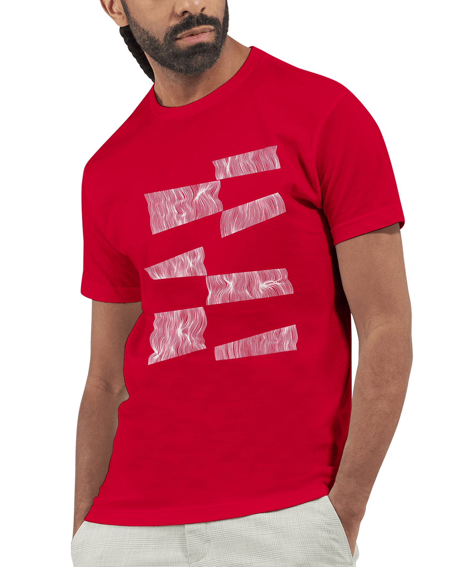 The Line Breaker - Men's Fitted T-Shirt apparel