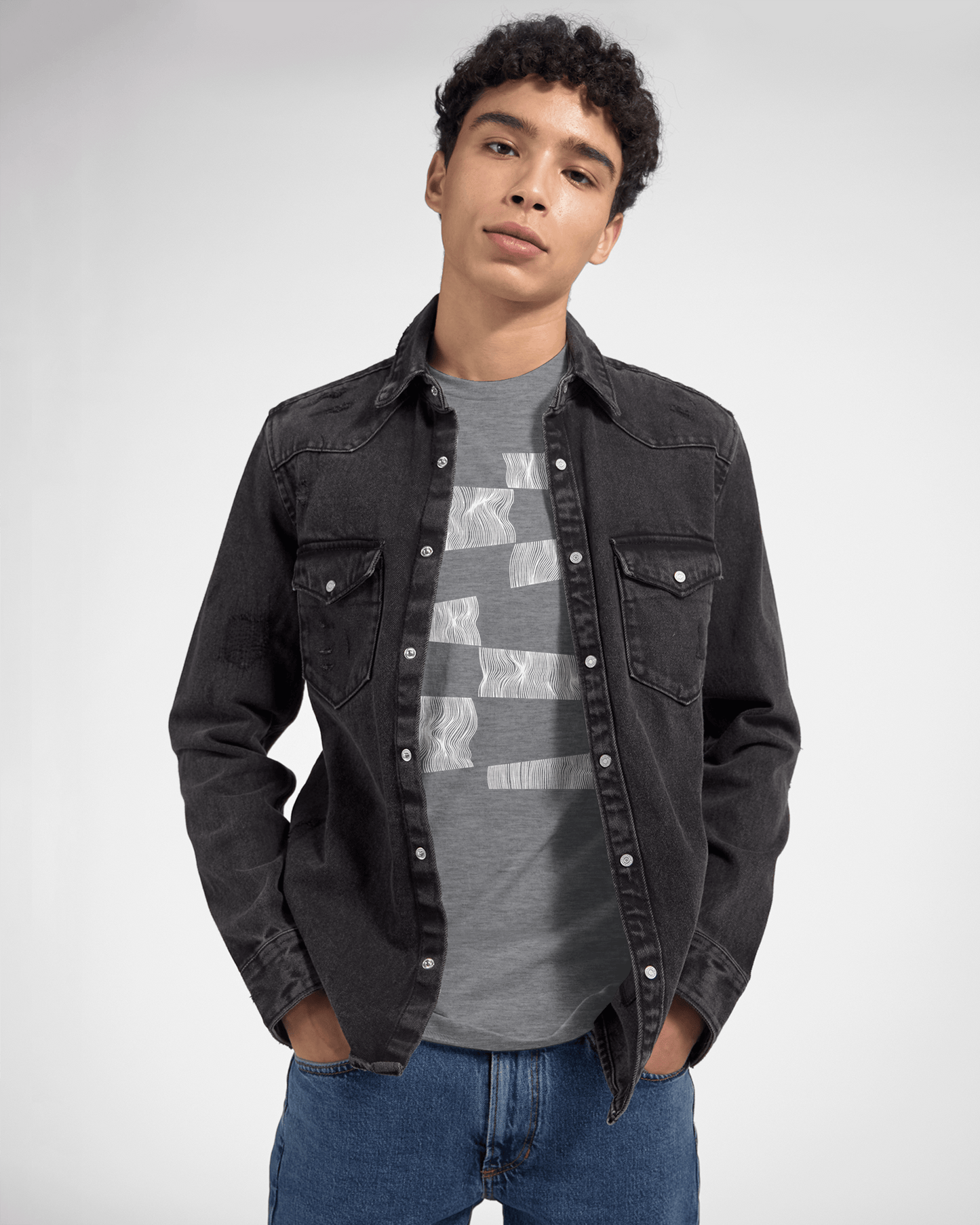 The Line Breaker - Men's Fitted T-Shirt apparel