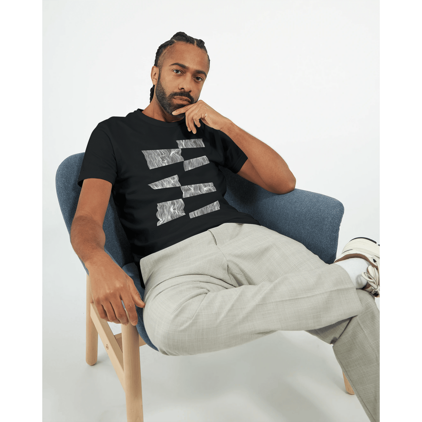 The Line Breaker - Men's Fitted T-Shirt apparel