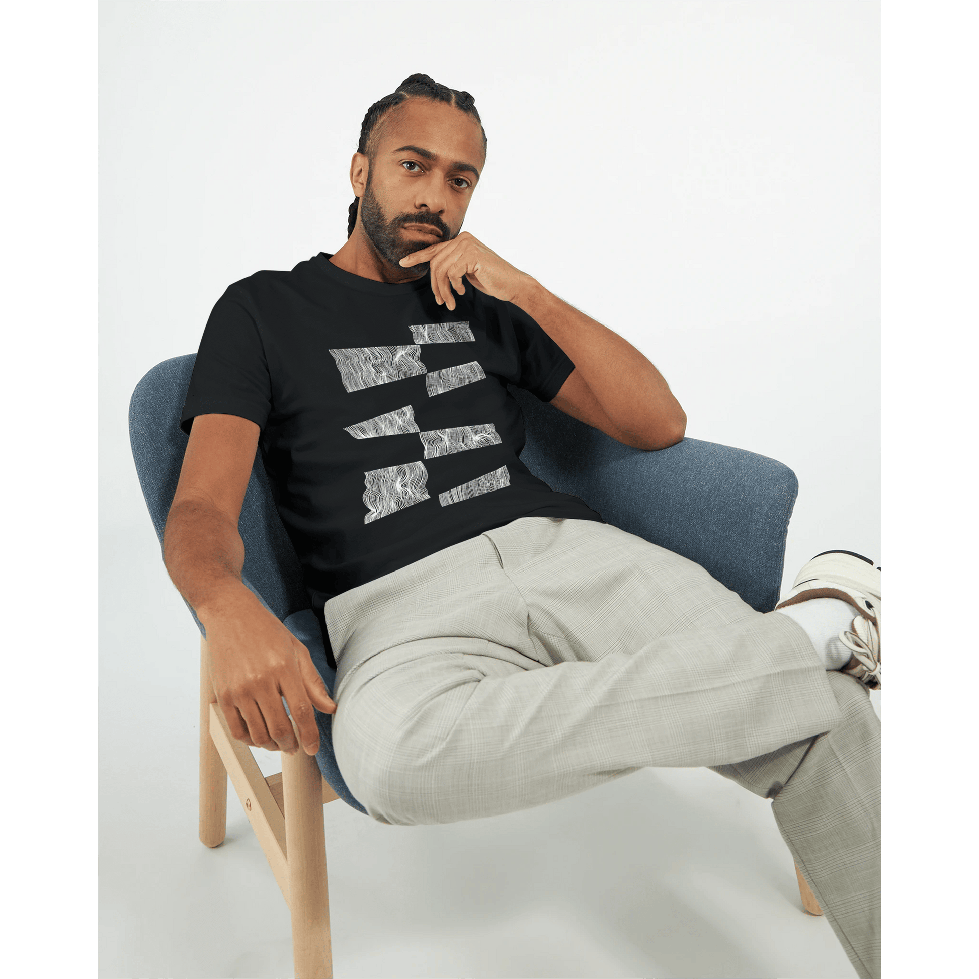 The Line Breaker - Men's Fitted T-Shirt apparel