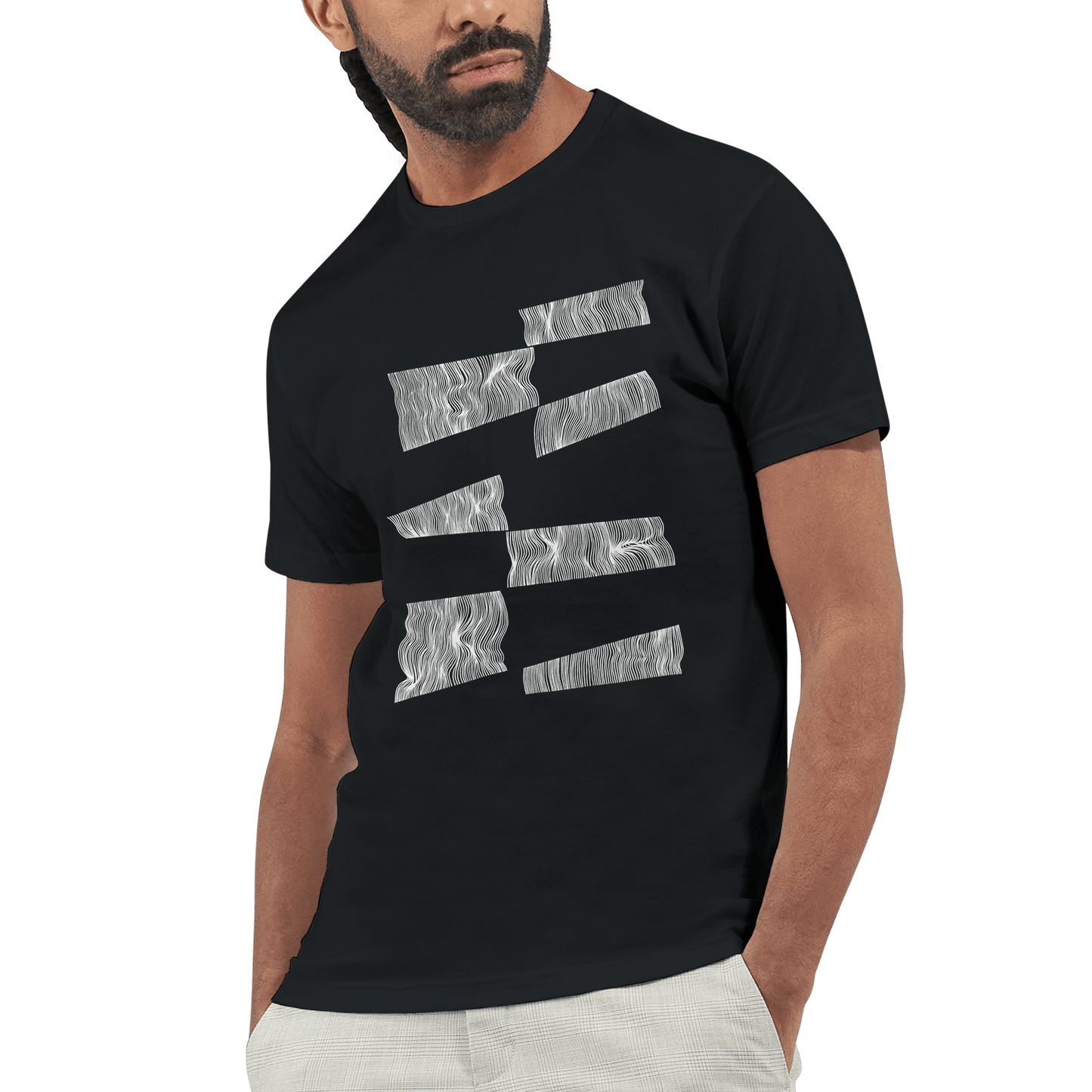 The Line Breaker - Men's Fitted T-Shirt apparel
