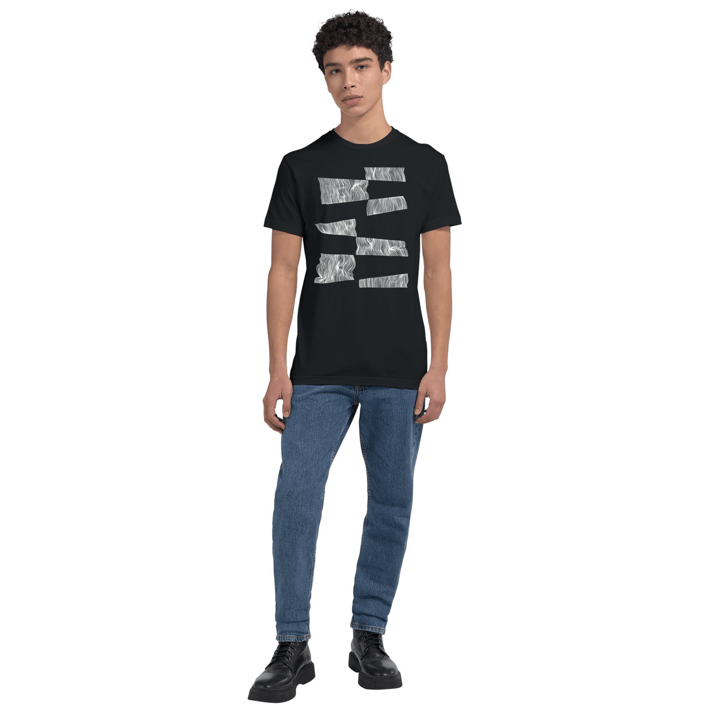 The Line Breaker - Men's Fitted T-Shirt apparel