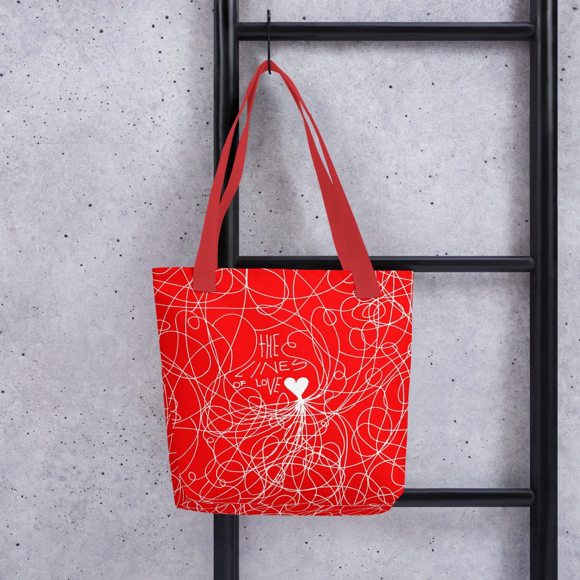 The Lines of Love - All-Over Print Tote Bag Tote Bag