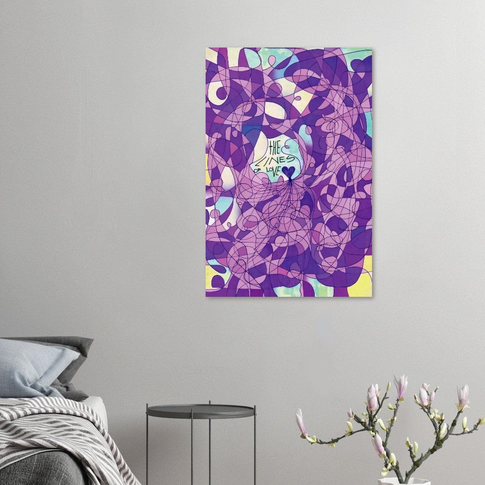 The Lines of Love (Color Edition) - Wall art print Art Prints