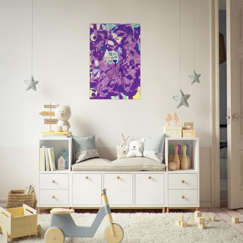 The Lines of Love (Color Edition) - Wall art print Art Prints