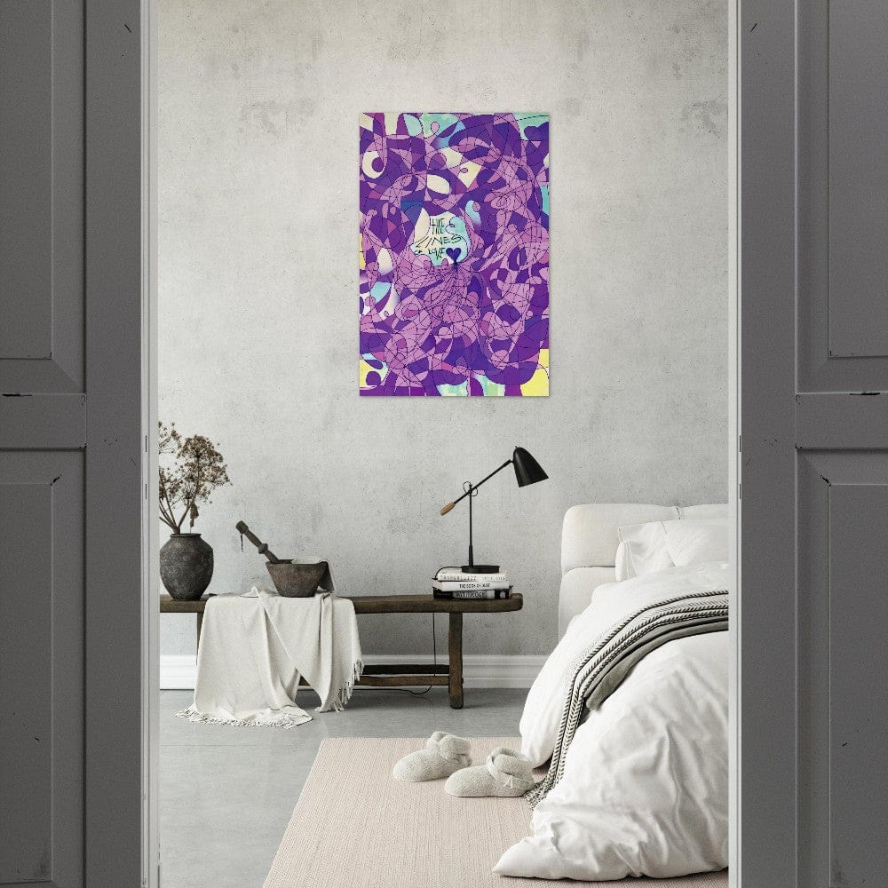 The Lines of Love (Color Edition) - Wall art print Art Prints