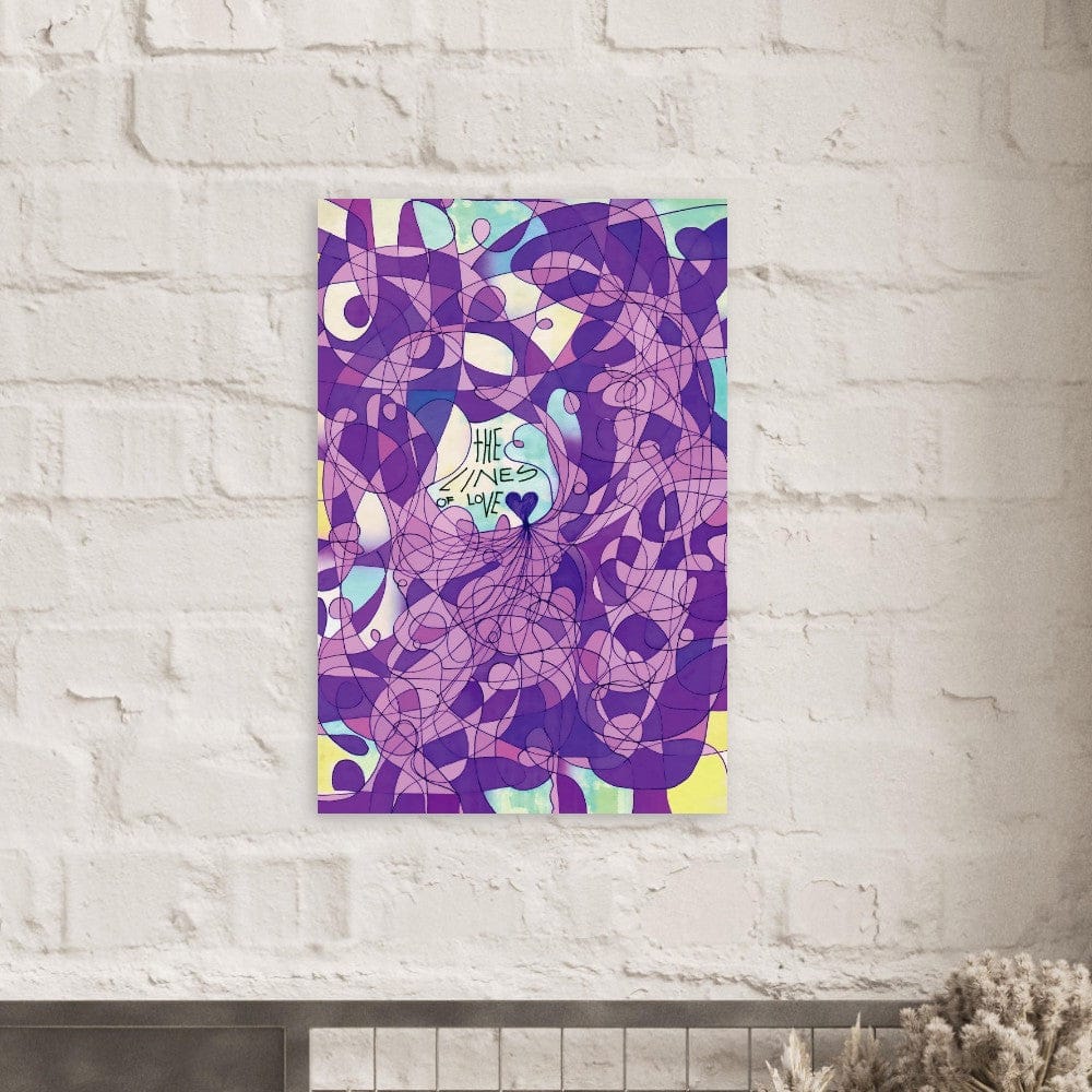 The Lines of Love (Color Edition) - Wall art print Art Prints