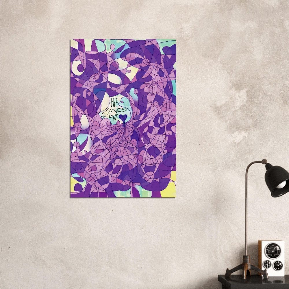 The Lines of Love (Color Edition) - Wall art print Art Prints