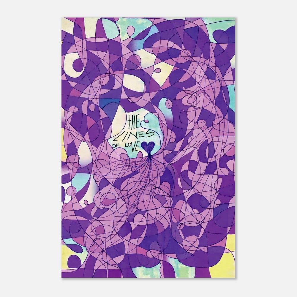 The Lines of Love (Color Edition) - Wall art print Art Prints