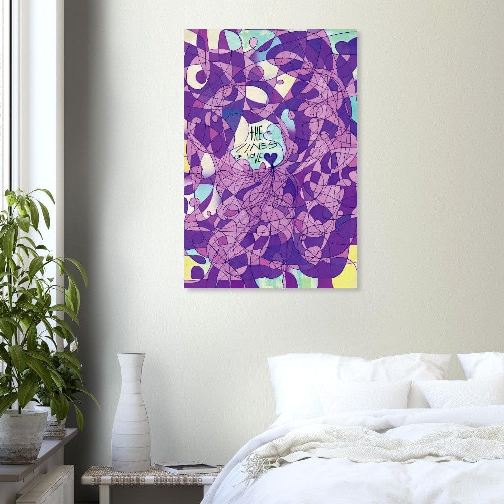 The Lines of Love (Color Edition) - Wall art print Art Prints