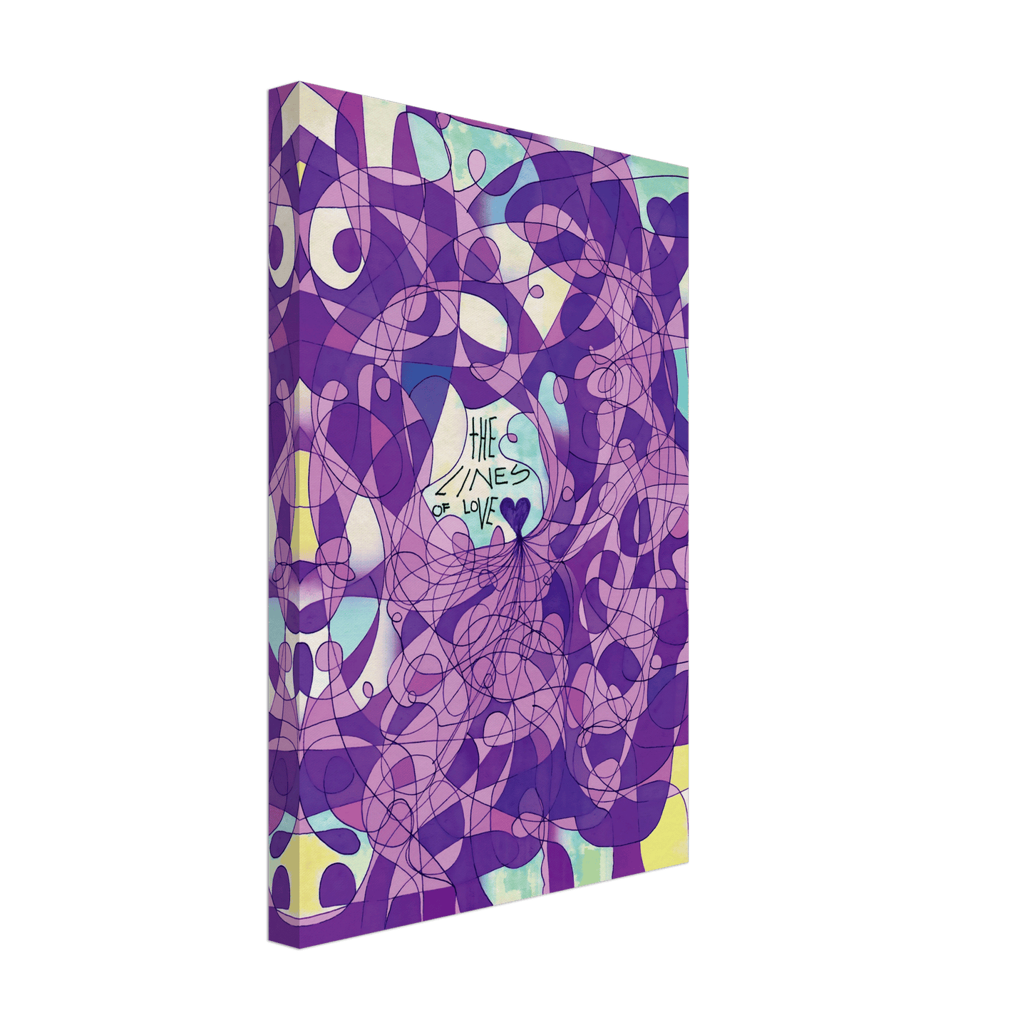 The Lines of Love (Color Edition) - Wall art print Art Prints 30x45 cm / 12x18″ / Canvas