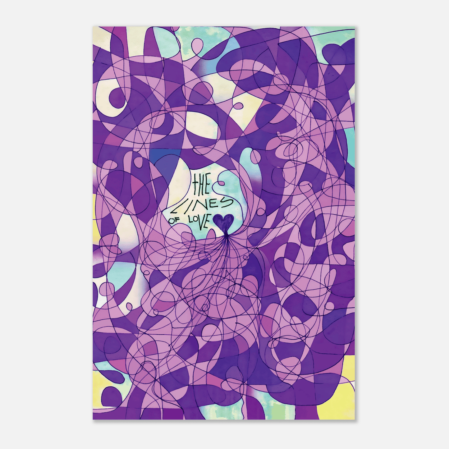 The Lines of Love (Color Edition) - Wall art print Art Prints 30x45 cm / 12x18″ / Fine Art Poster