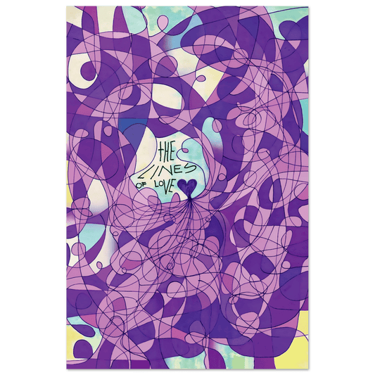 The Lines of Love (Color Edition) - Wall art print Art Prints 30x45 cm / 12x18″ / Premium Semi-Glossy Paper Poster