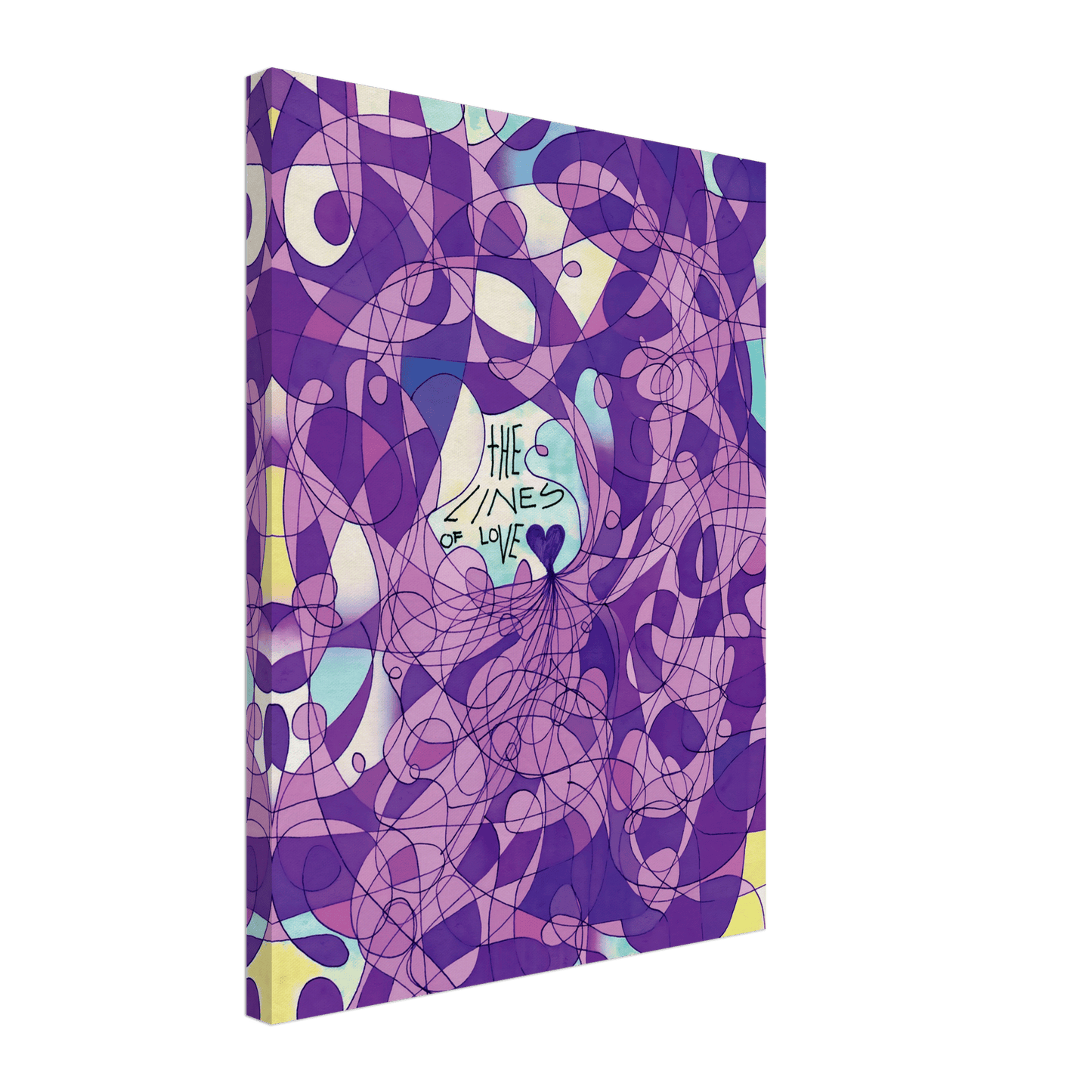 The Lines of Love (Color Edition) - Wall art print Art Prints 45x60 cm / 18x24″ / Canvas