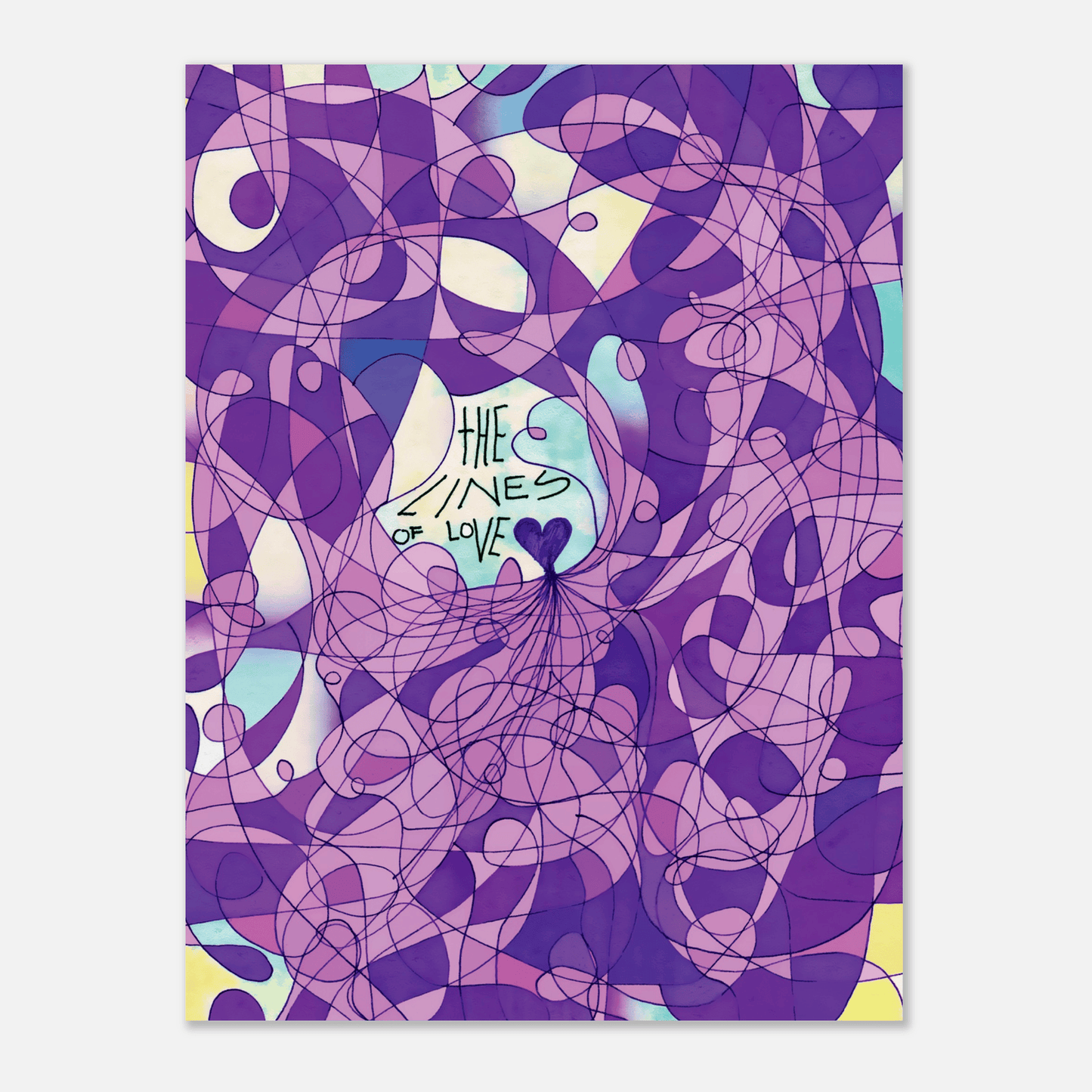 The Lines of Love (Color Edition) - Wall art print Art Prints 45x60 cm / 18x24″ / Fine Art Poster