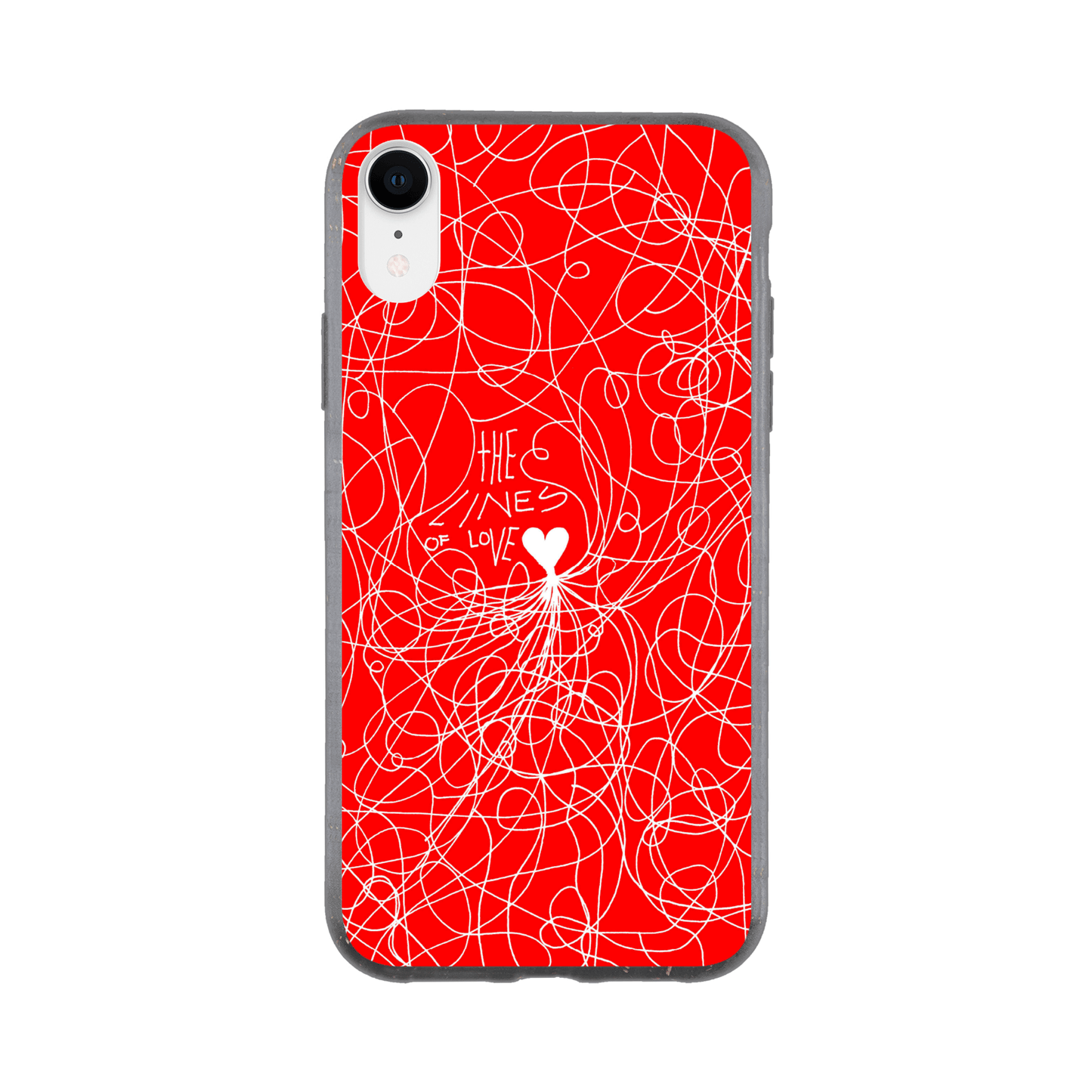 The Lines of Love (Red Edition) - Bio Phone case Phone case iPhone XR