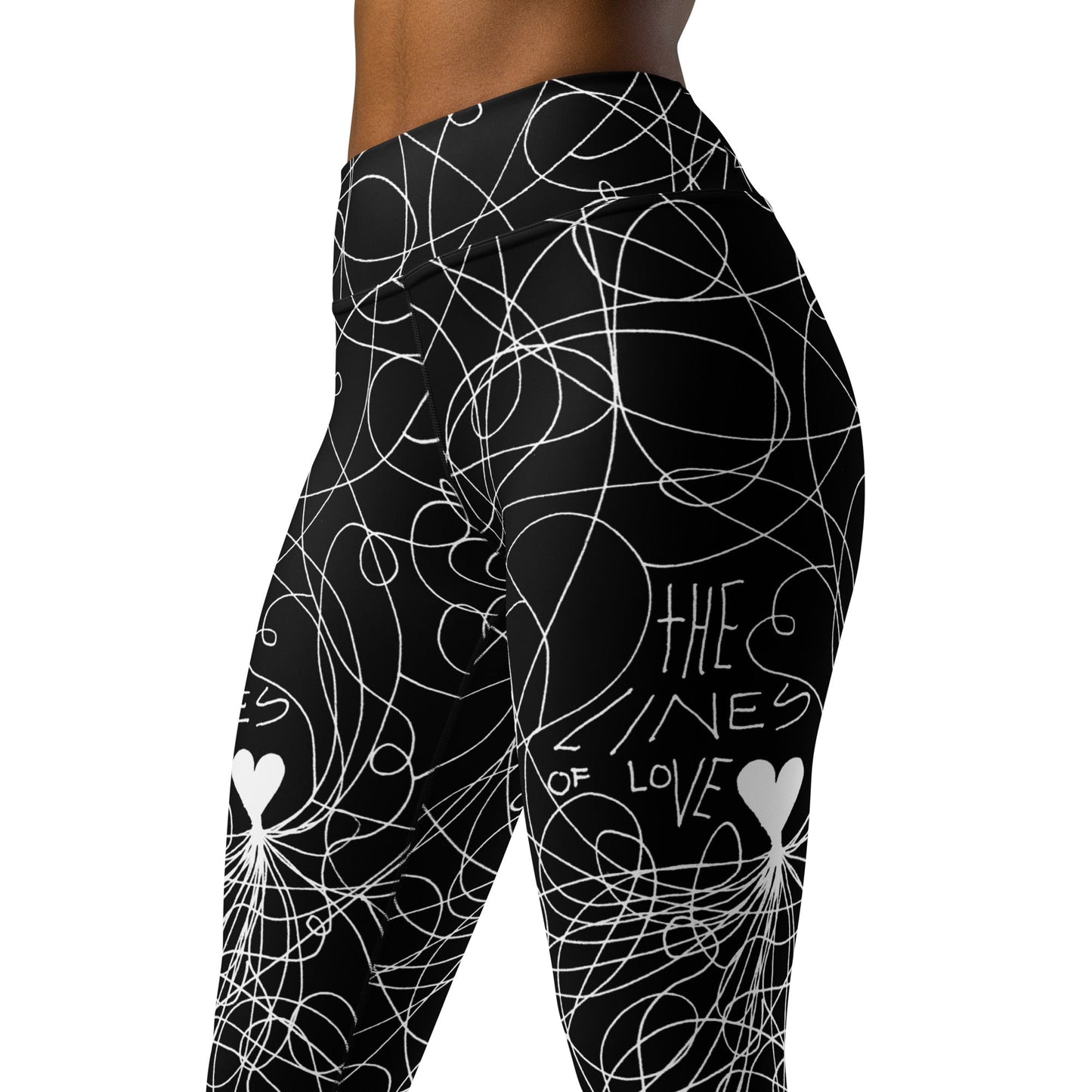 The Lines of Love - Yoga Leggings Yoga Leggings