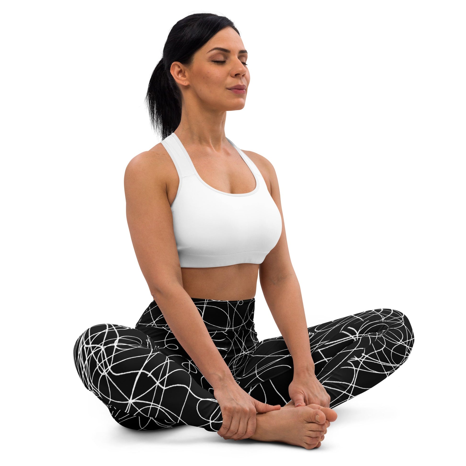 The Lines of Love - Yoga Leggings Yoga Leggings