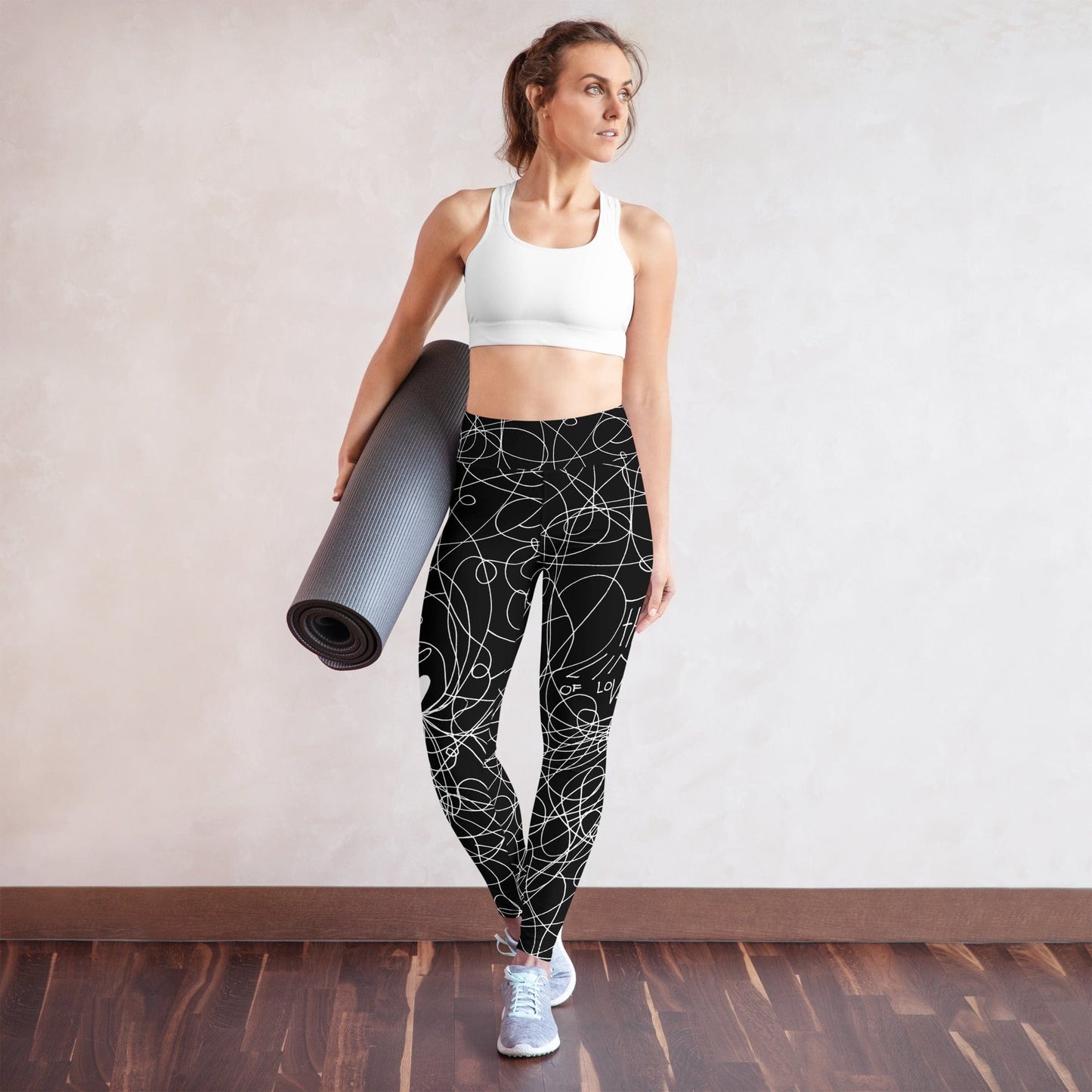 The Lines of Love - Yoga Leggings Yoga Leggings