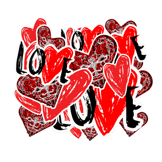 The Love - abstract typography Sticker Pack Stickers