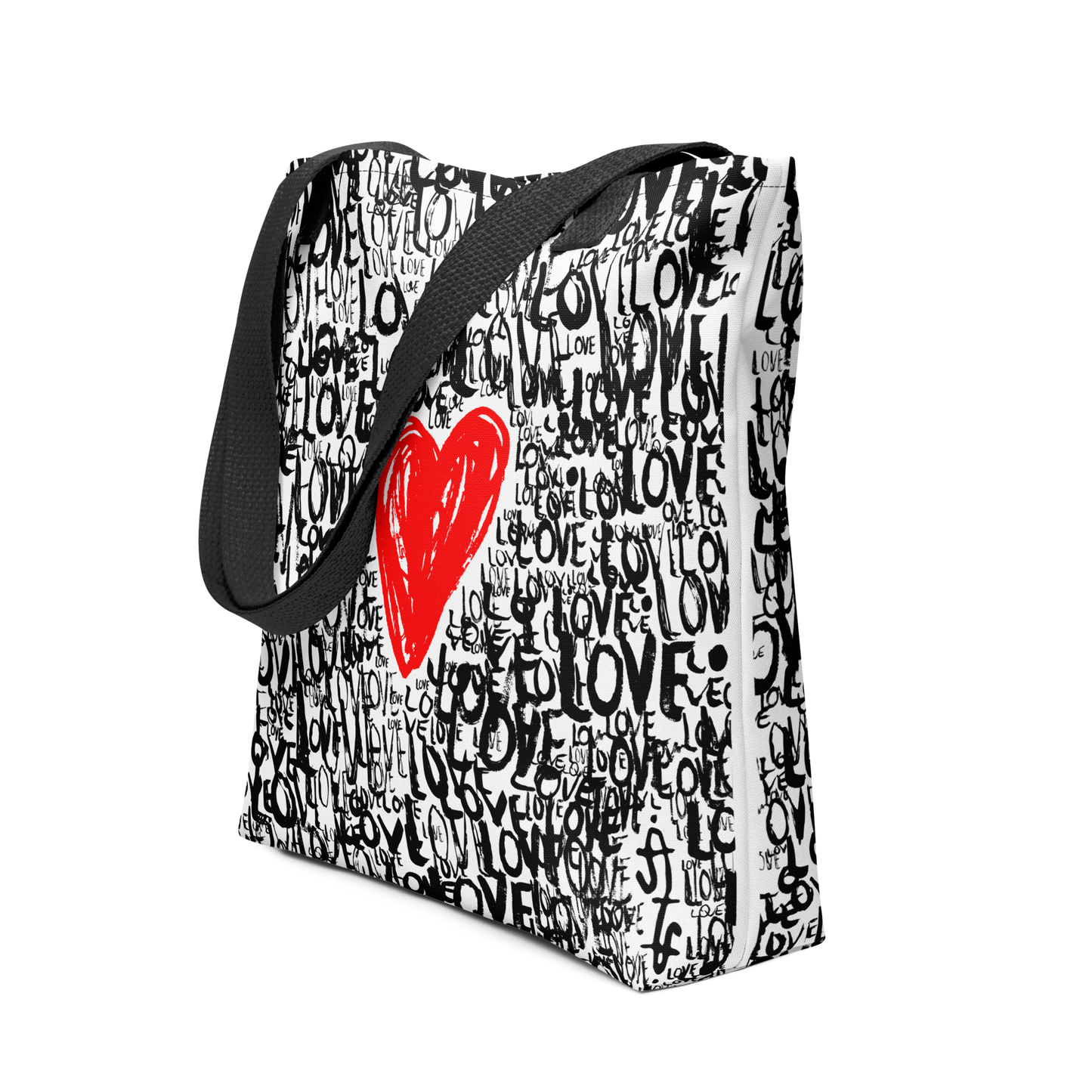 The Love - All Over Print Tote bag Tote Bag Black