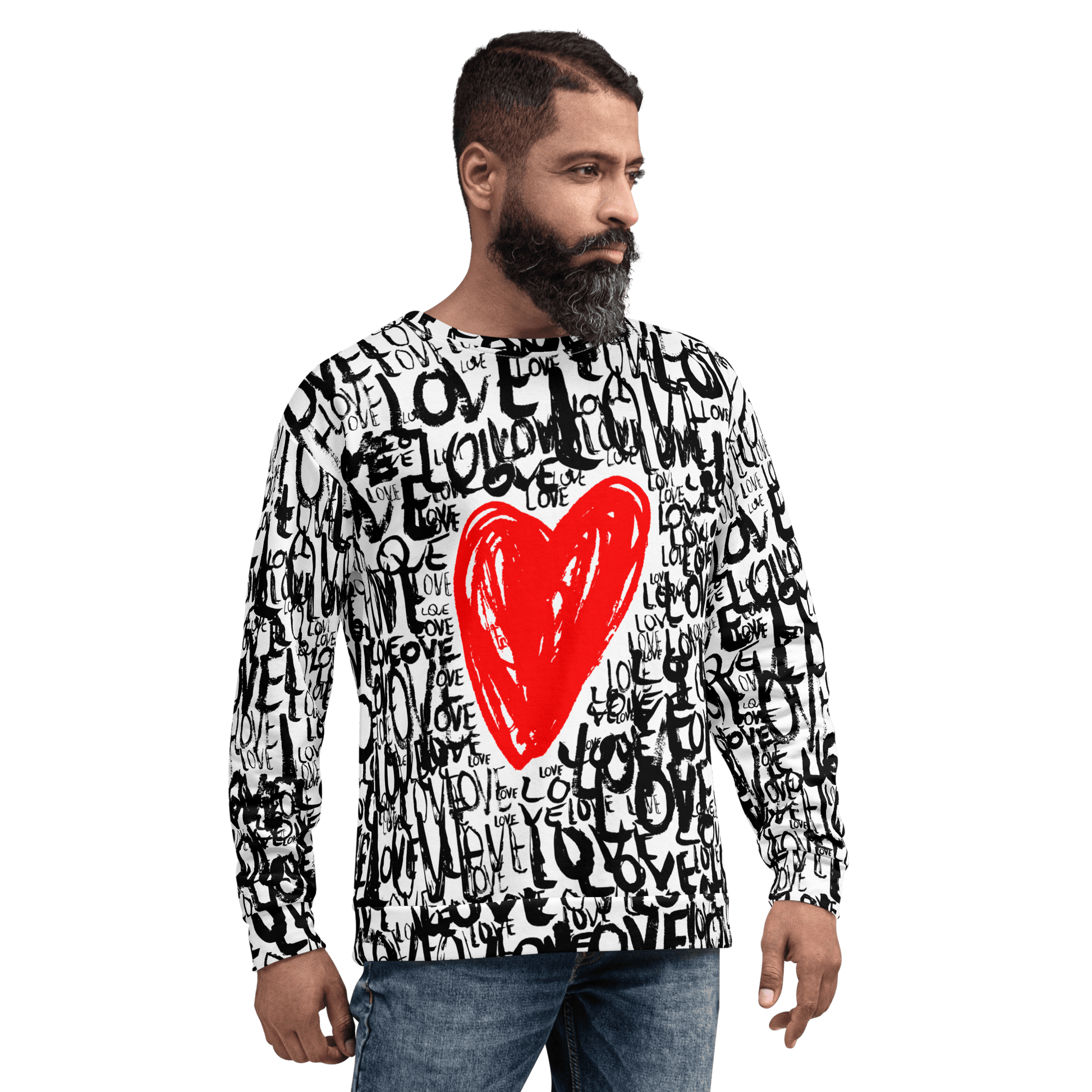 The Love - All over print Unisex Sweatshirt. apparel