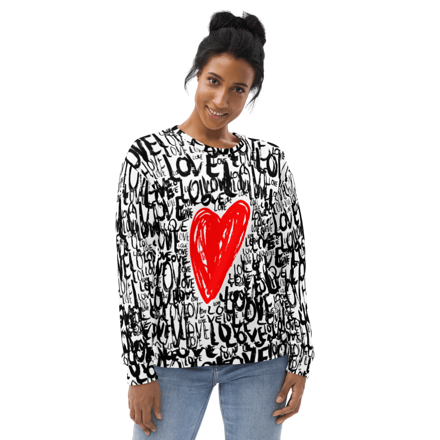 The Love - All over print Unisex Sweatshirt. apparel